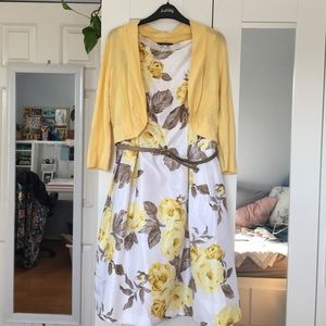 Jessica Howard Belted Floral Print dress